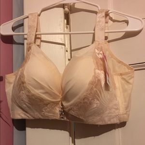 Beautiful Peachy Color Polyester Bra